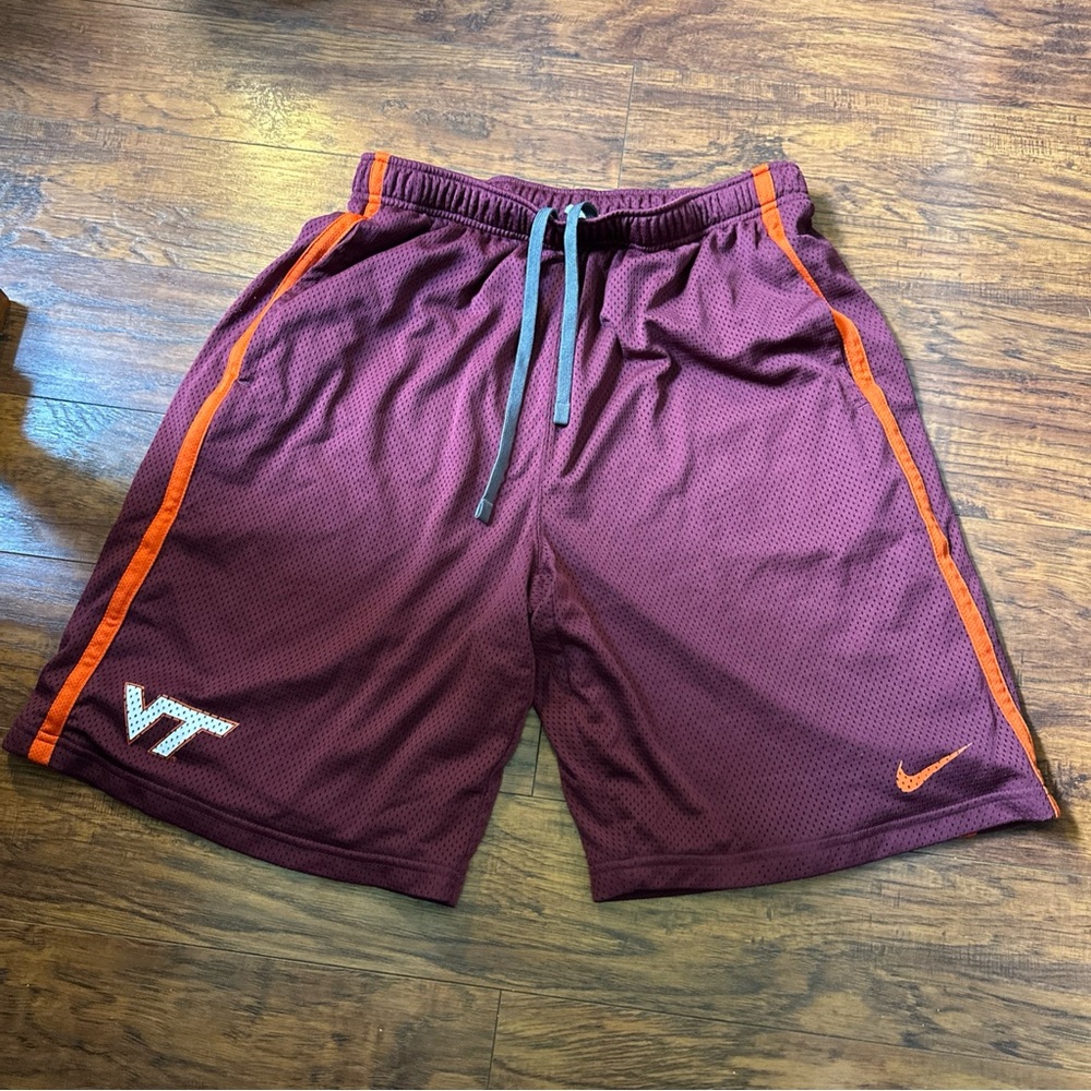 Nike Brown and Orange Athletic Shorts